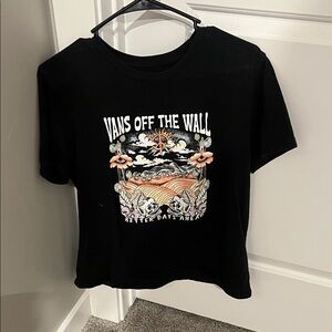 Vans Black Tee with Vibrant Graphic